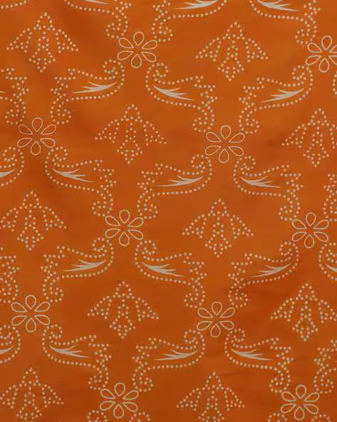 Women Floral Print Pure Cotton Saree Yellow