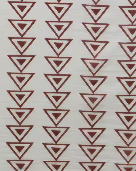 Women Floral Print Pure Cotton Saree Brown