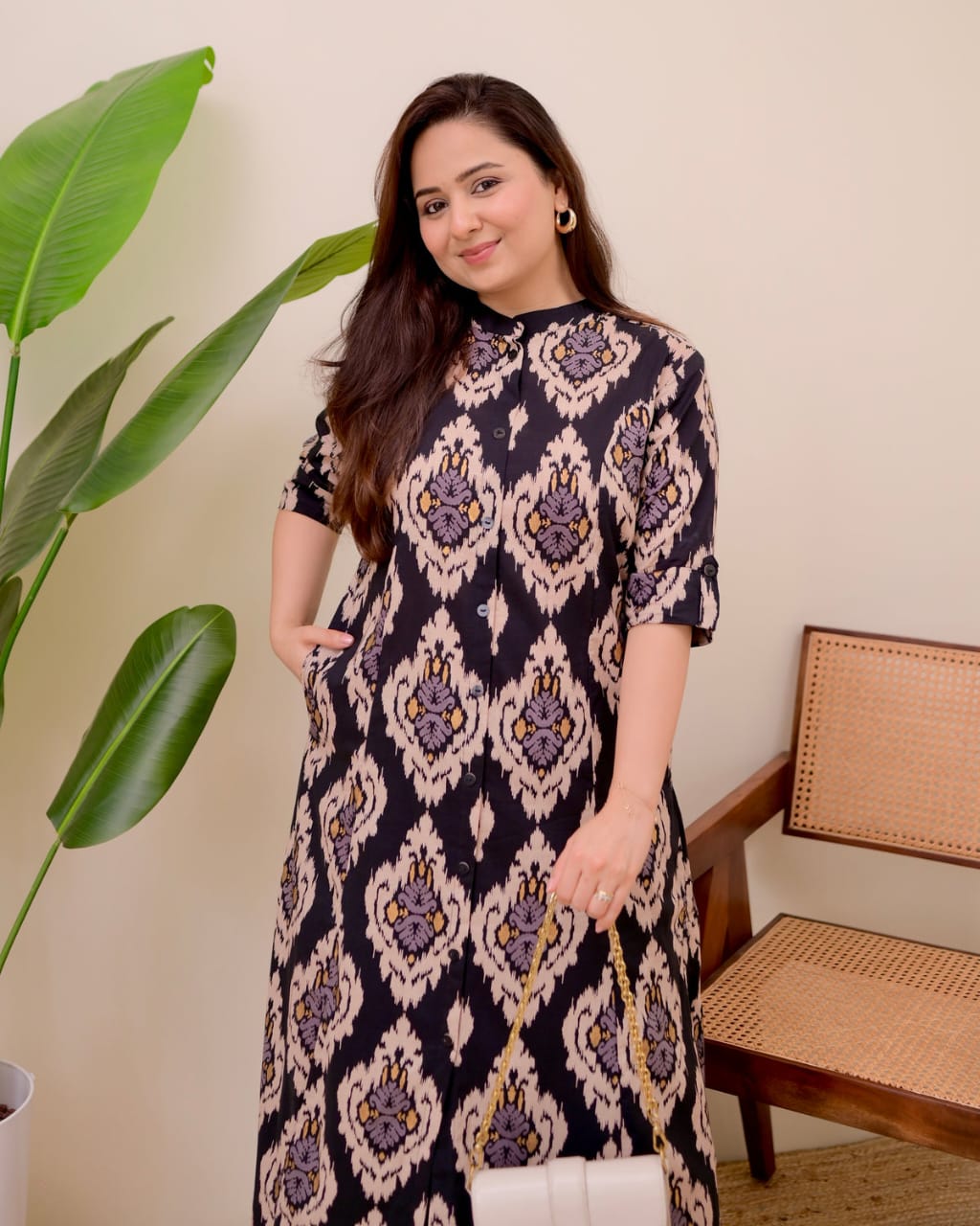 Premium Floral Fine cotton kurti Palazza set