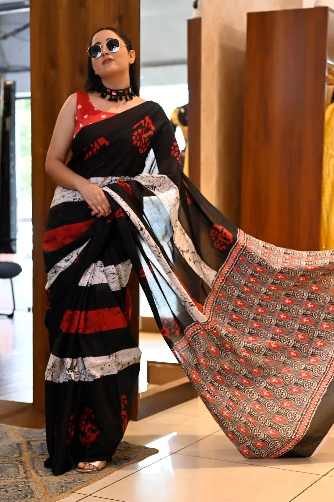 Jaipuri Printed Cotton Mulmul Sarees ❣️