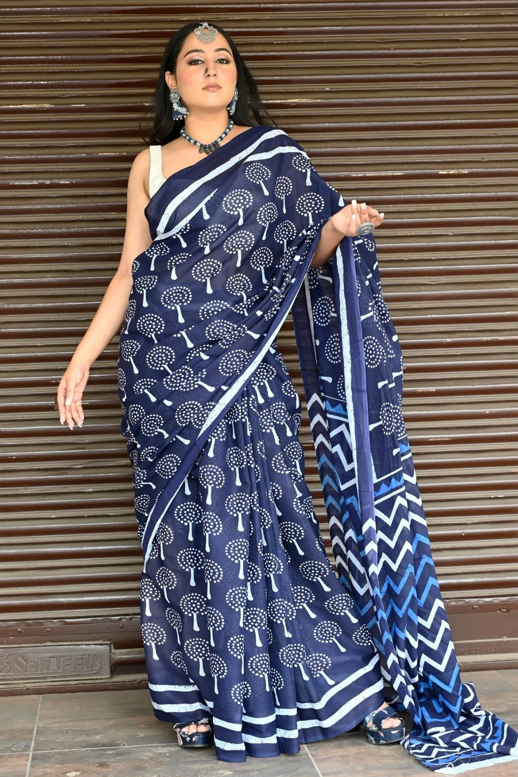 Jaipuri Printed Cotton Mulmul Sarees ❣️